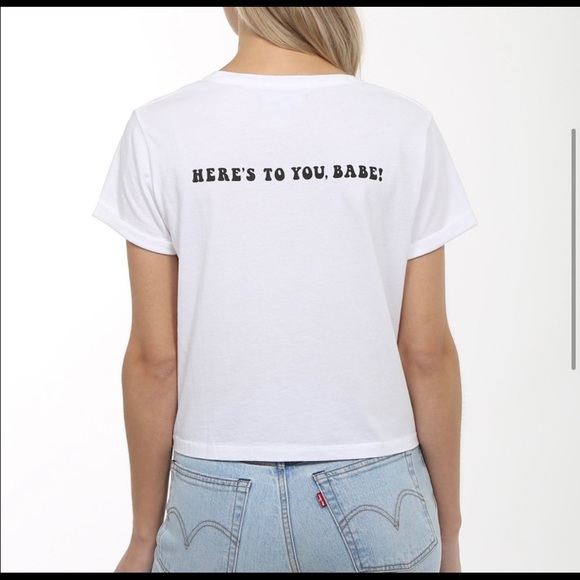 The “Here’s to you babe” Crew Neck Cropped - Picture 2 of 3